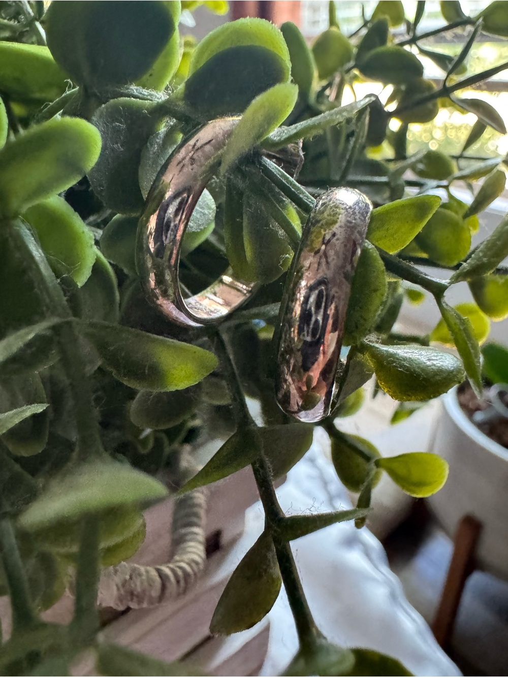 Monet  TV silver hoop CLIP ON earrings